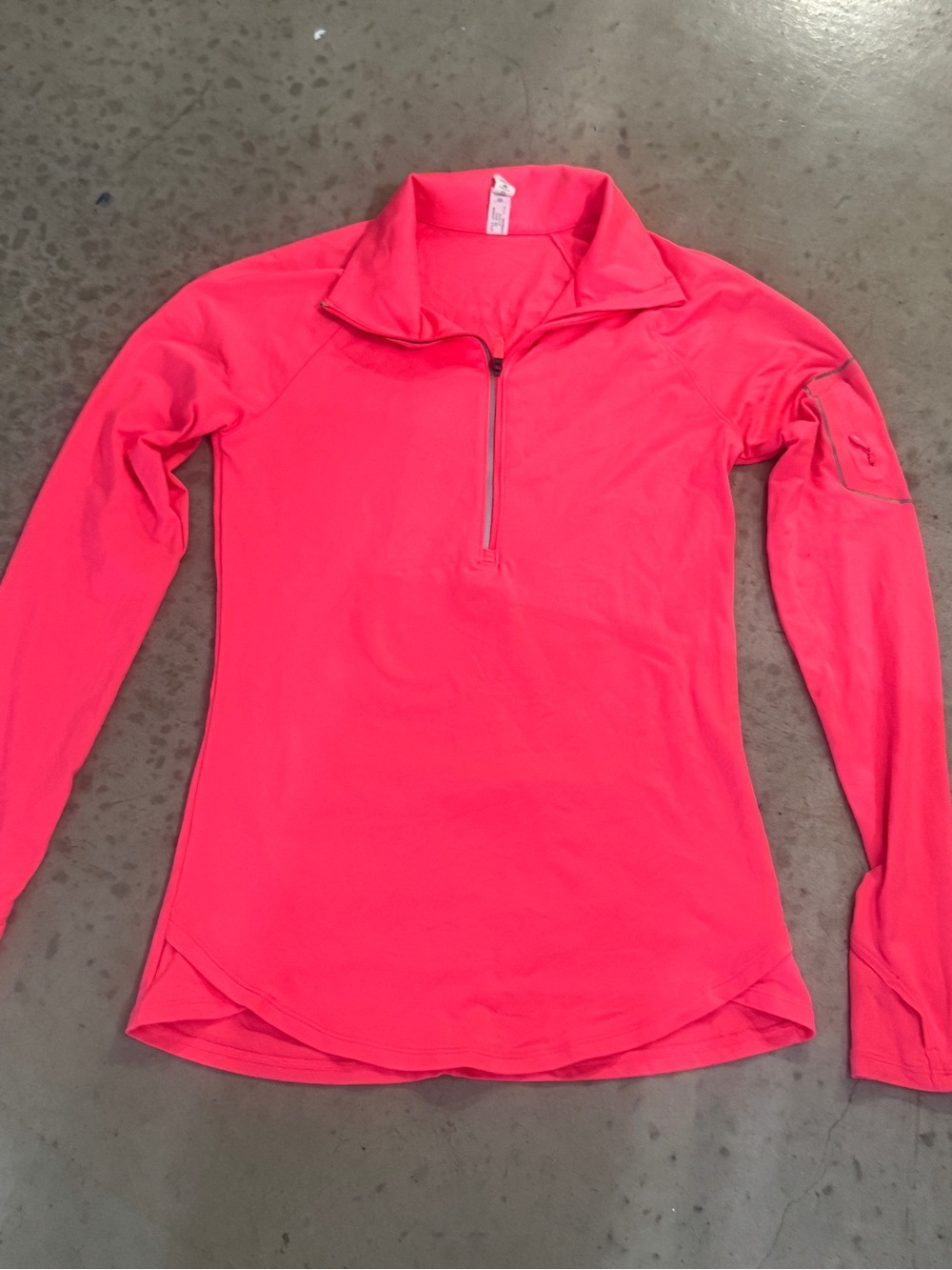Women's Long-Sleeve Half-Zip Performance Top - Bright Pink